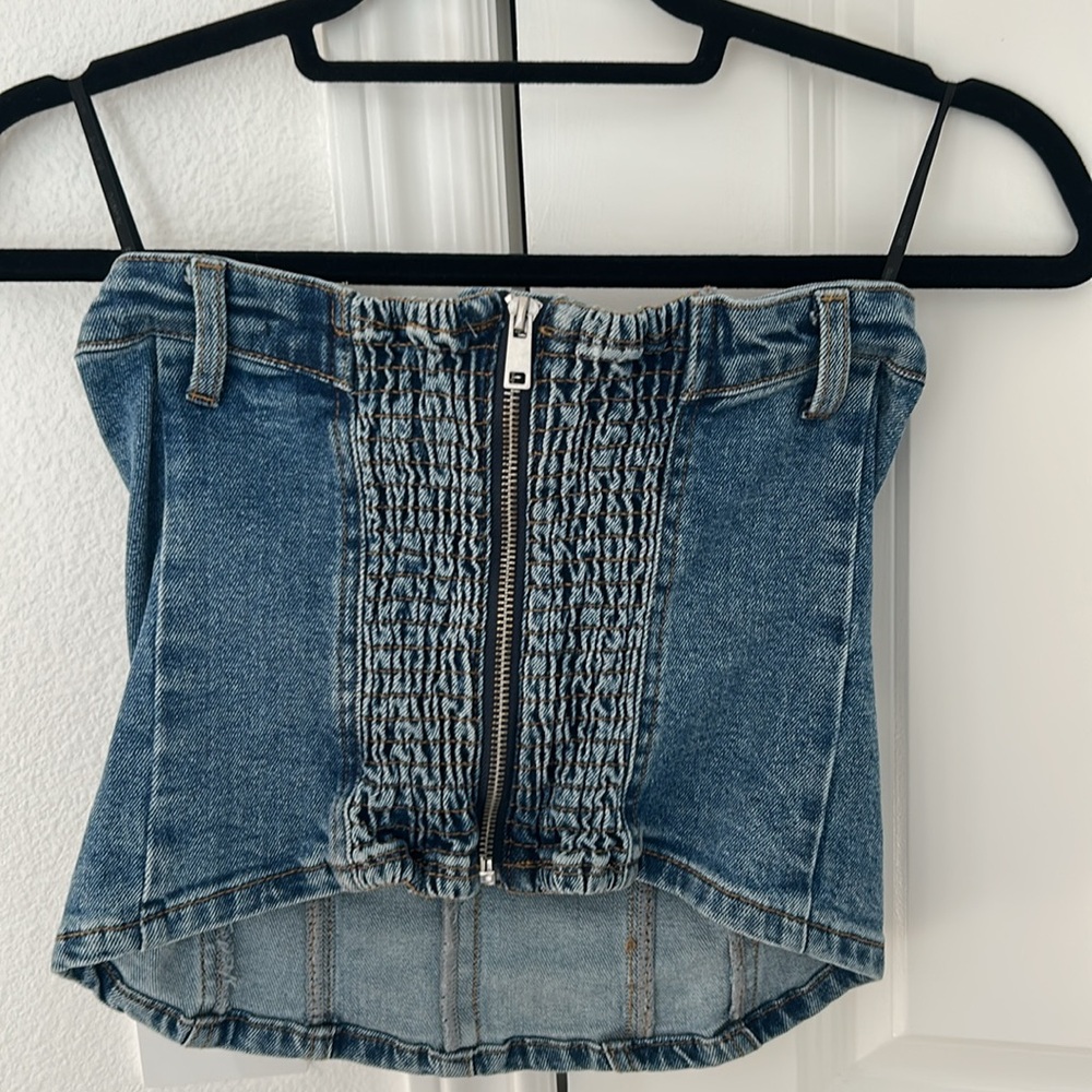 Blanknyc denim top - Picture 6 of 6